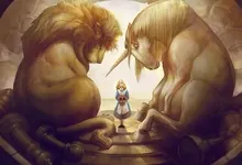 cartoons alice in wonderland unicorns fantasy art lions 1280x966 wallpaper Art HD Wallpaper